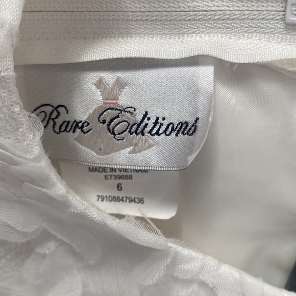 Rare Editions White/Pink Girls Flower Wedding Communion Dress - Picture 2 of 4